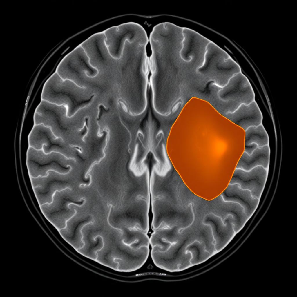 Axial non-contrast brain CT — representative StrokeFlow view